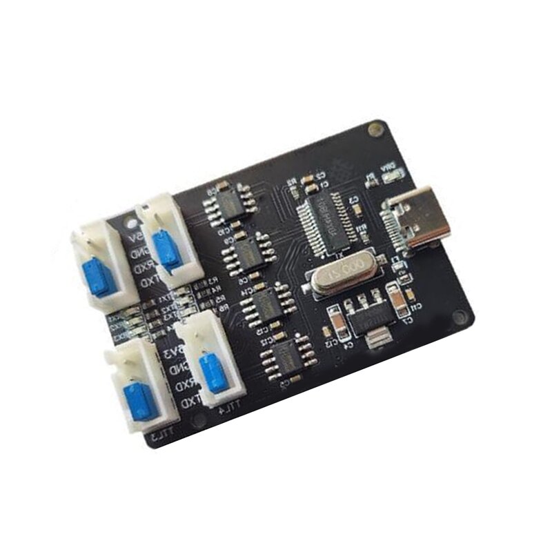 1 Piece USB To TTL Module CH340 HUB TYPE-C Interface 4-Channel Four Independent TTL