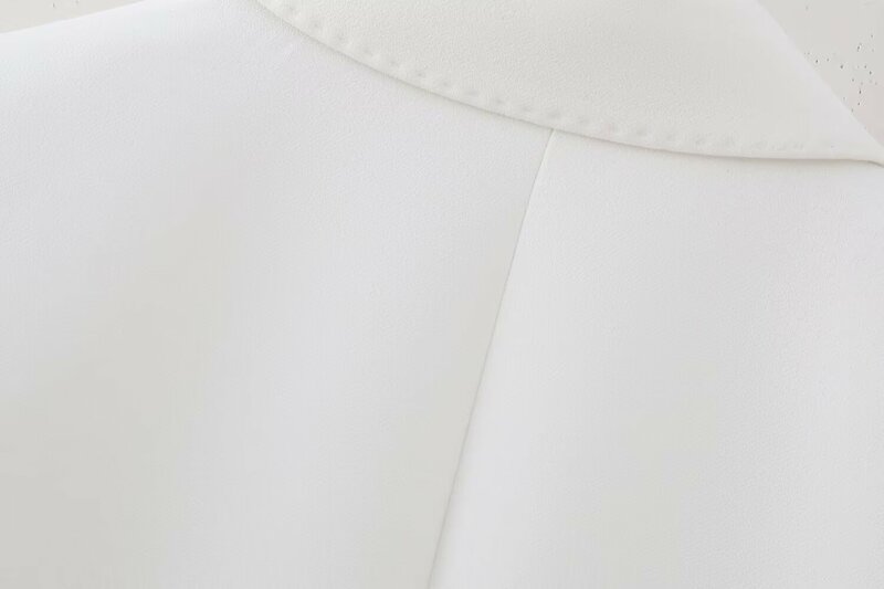 Женский весенний 2024 новый модный двубортный приталенный пиджак в стиле ретро с длинными рукавами и карманами Женское пальто шикарный топ.