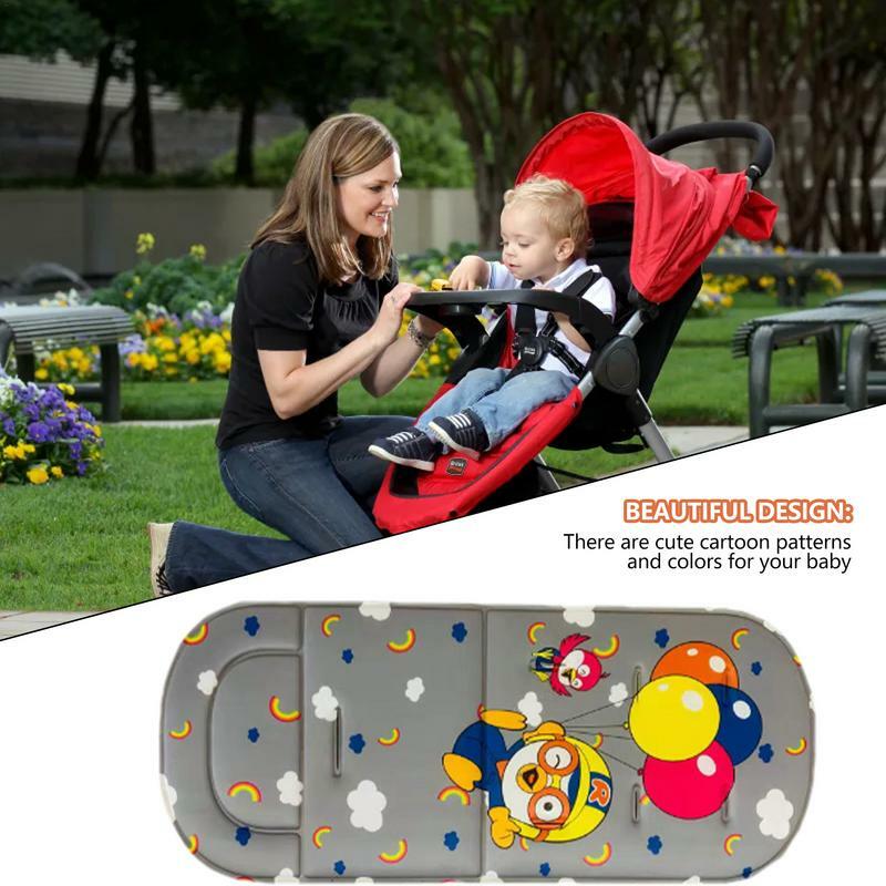 Вкладыши для сиденья коляски, подушка для детской коляски, дышащая подкладка для коляски, коврик, подкладка для сиденья с отверстиями для коляски