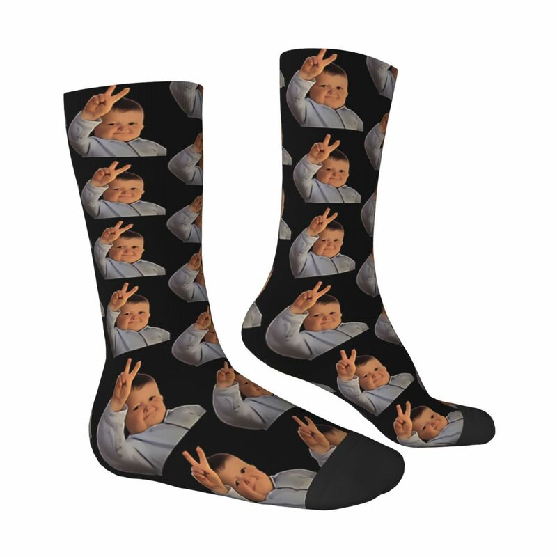 Hasbulla Christmas Socks Hiking 3D Print Boy Girls Mid-calf Sock