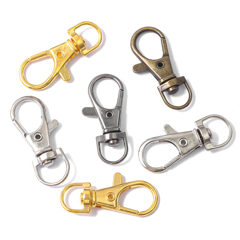 Split Key Ring Swivel Lobster Clasp Connector, Bag Belt, Dog Chains, DIY Jewelry Making Findings, 5Pcs, 20Pcs