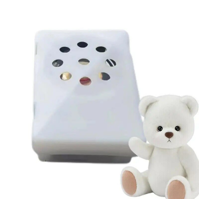 Mini Square Voice Recording Device, Animal de pelúcia gravável, Inserir brinquedo quadrado, Caixa de voz Brinquedo de pelúcia criativo