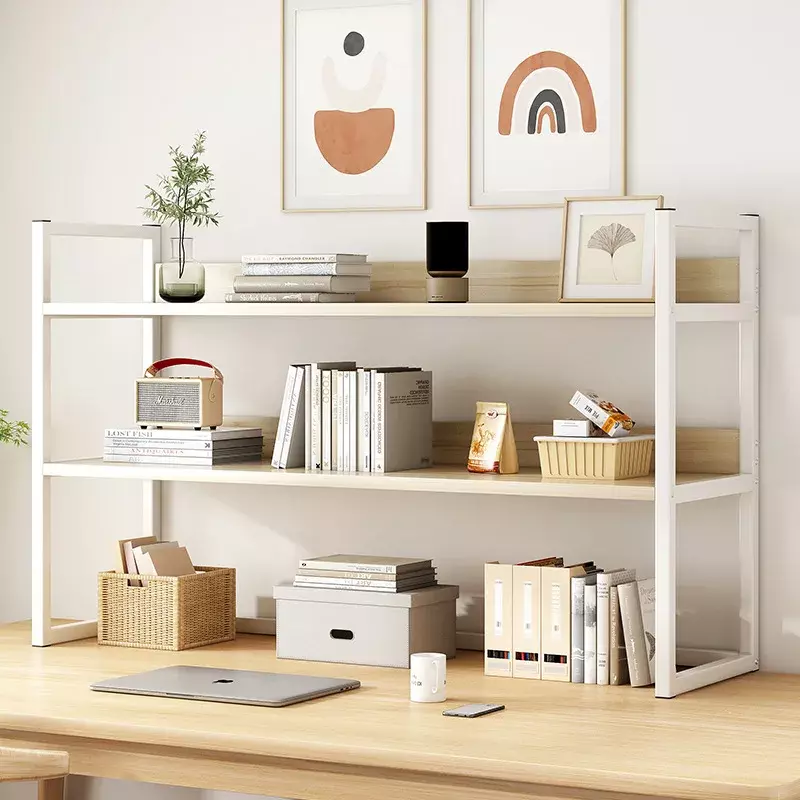 Estante de almacenamiento multicapa para escritorio, estantería minimalista para estudio de niños, oficina en casa, organizador de escritorio