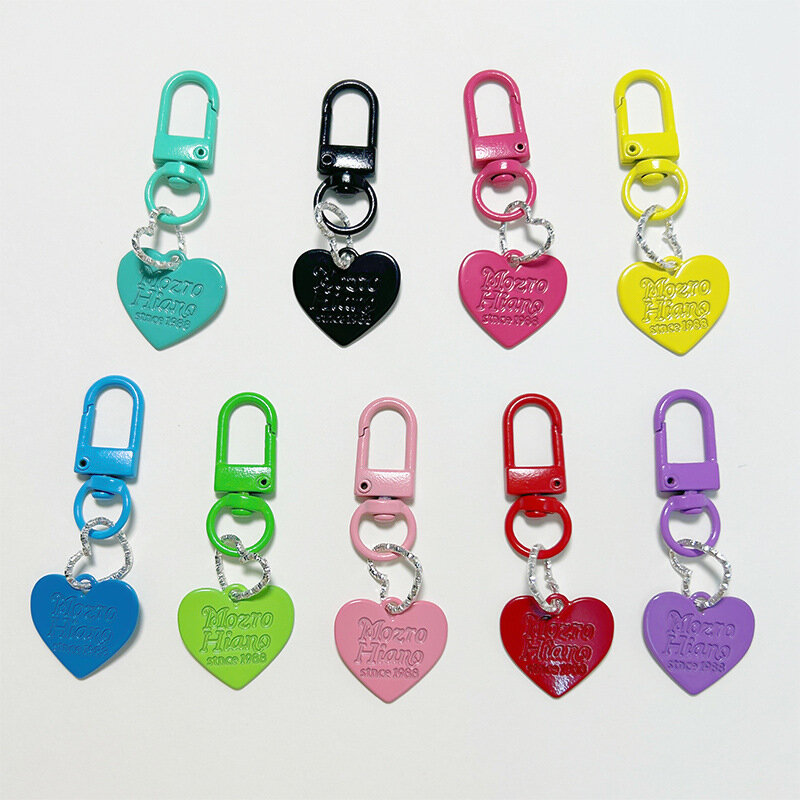DIY Key Chain Creative Colorful Love Pendant School Bag Backpack Decoration Cute Gift Car Key Accessories Keychain Key Holder