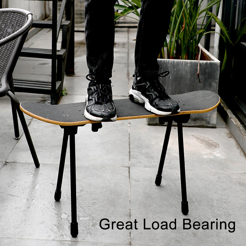 2PCS Skateboard DIY Legs Aluminum Alloy Camping Coffee Table Foldable Foot Desk Furniture Bench Feet One Pair