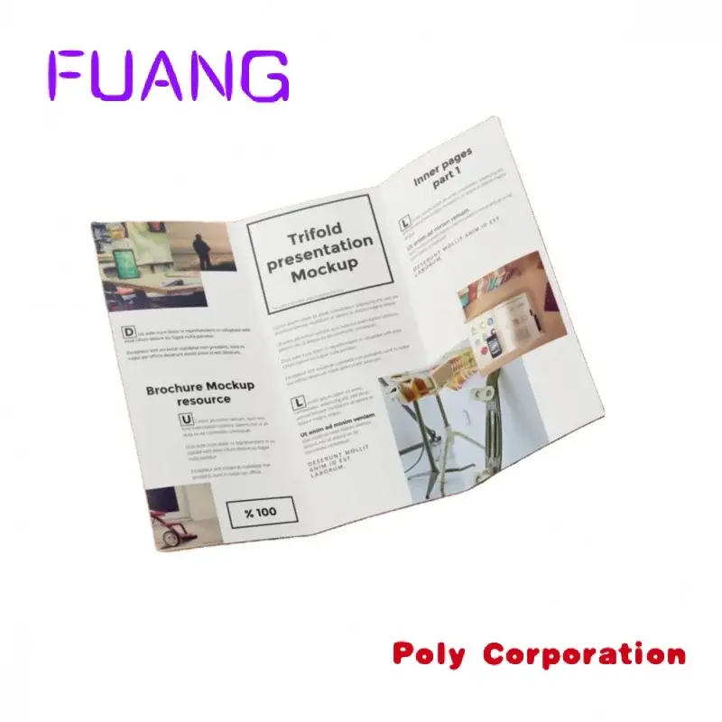 Custom  Factory Sale Pamphlet Instruction Manual Catalog Booklet Leaflet Flyers Poster Luxury Printing Paper Brochure
