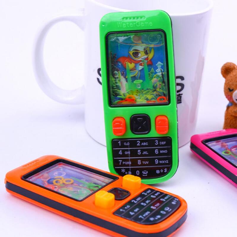 Mainan ponsel Bermain air, mainan anak konsol permainan tanpa baterai diperlukan mesin permainan cincin Retro Nostalgia