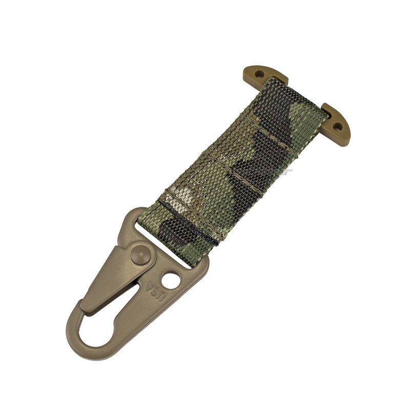 DulClash-Mousqueton ICB Molle avec crochet en métal, pince à sangle, ceinture de Cummerbund d'extérieur, accessoires de glaçure de chasse, olécrane
