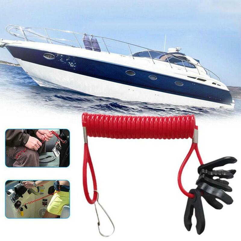 5 Keys Boat Engine Outboard Motor Kill Switch Lanyard Hot Safety Flameout Motorboat Selling Reminder Tether Urgent Rope Rop Q2D6