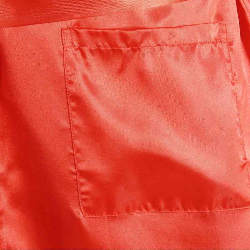 Chiński styl męski satynowy szlafrok, wzór smoka, jedwabne piżamy piżamy, M 2XL, granatowy/czerwony/biały/czarny/niebieski