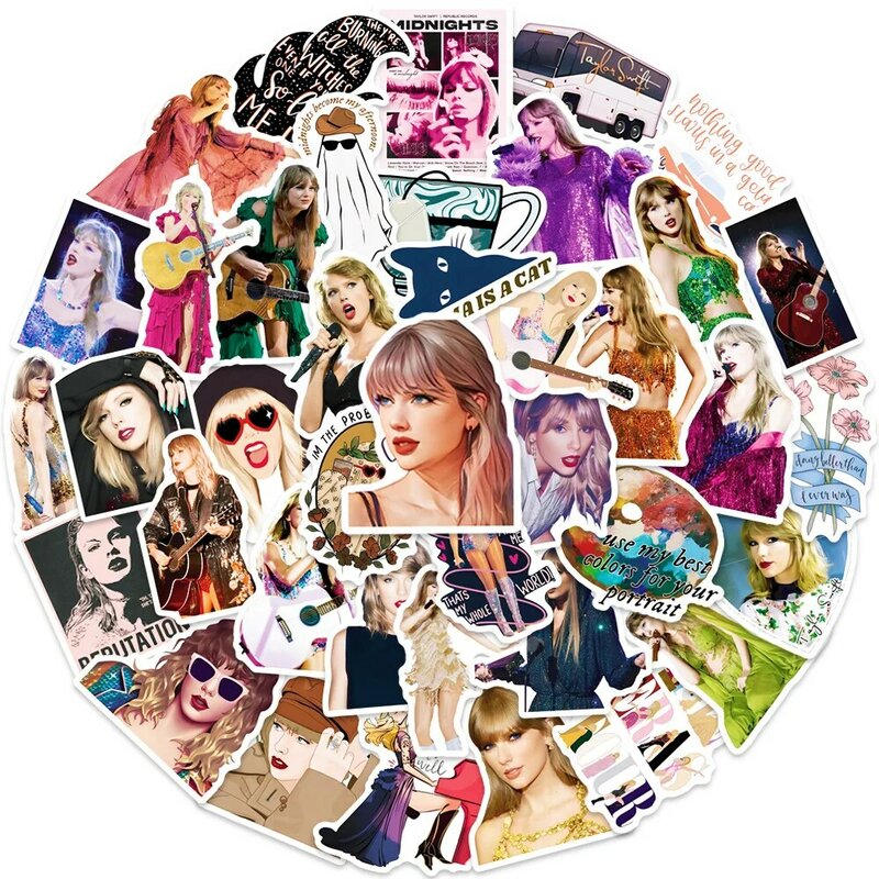 50 new album Taylor Doodle stickers notebook skateboard waterproof decorative material stickers,50 new album Taylor Doodle stick