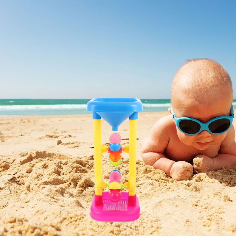 Песчаная пляжная игрушка, водные игрушки, колесо, детские песочные часы, Песочная коробка, башня, воронка, открытый стол для малышей, летняя игра, игровой набор для ванны