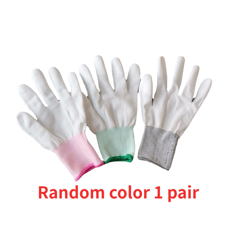 Антистатические перчатки из углеродного волокна, Нескользящие износостойкие перчатки для электронных работ, нейлоновые перчатки для пальцев