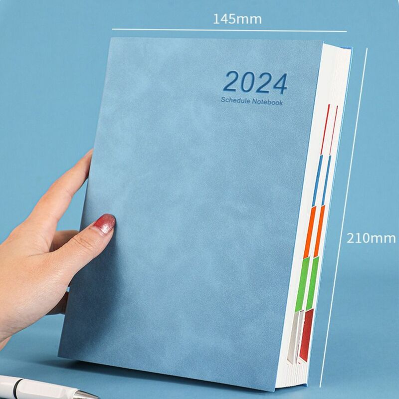 Блокнот для записей на 2024 год, блокнот формата A5, планер, дневник, ежедневник, ежедневник