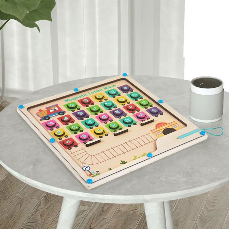 Set giocattoli per lo sviluppo cognitivo abilità linguistiche del labirinto lettere del giocattolo attività per