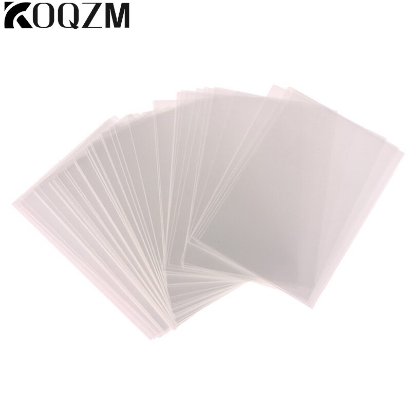 50pcs corea Card Sleeves Clear Acid Free CPP HARD 3 pollici Photocard Holographic Protector Film Album Binder