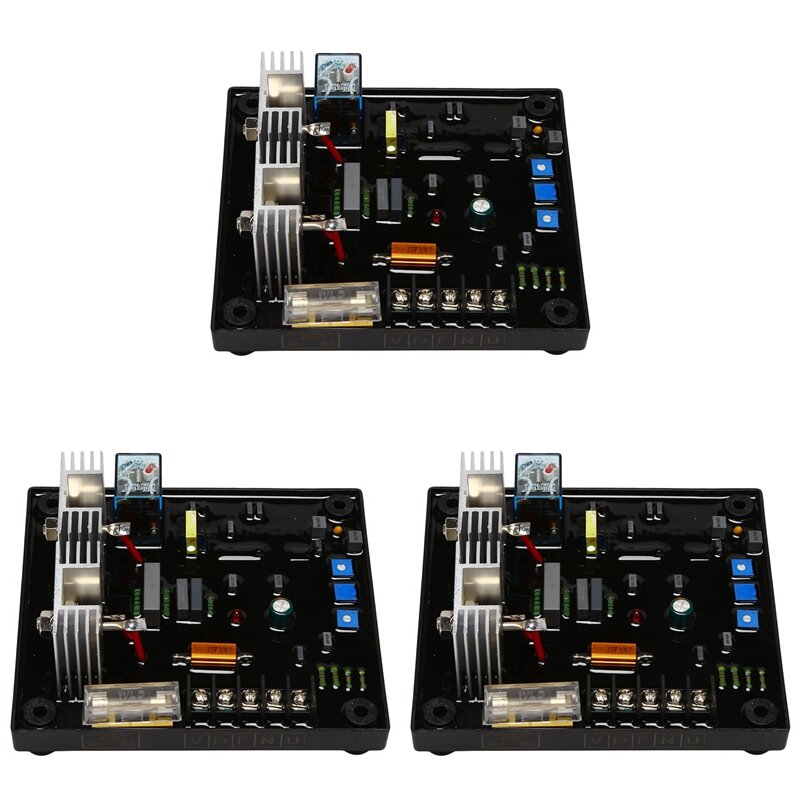 3X Universal POW50A AVR 30A Voltage Regulator For Brush And Brushless Generator Stabilizer Control Adjuster Module Parts