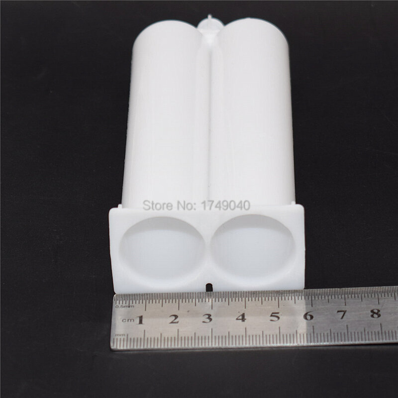 1/10/50pcs Empty 100ml AB Glue Tube 1:1 Epoxy Dual-Barrel Cartridge with Sealing Pistons for 100ml Caulking Gun 1:1 AB Glue Guns