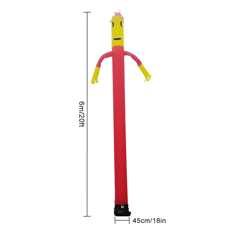 20FT Portable Inflatable Air Wind Tube Puppet Dancer Advertising Sign