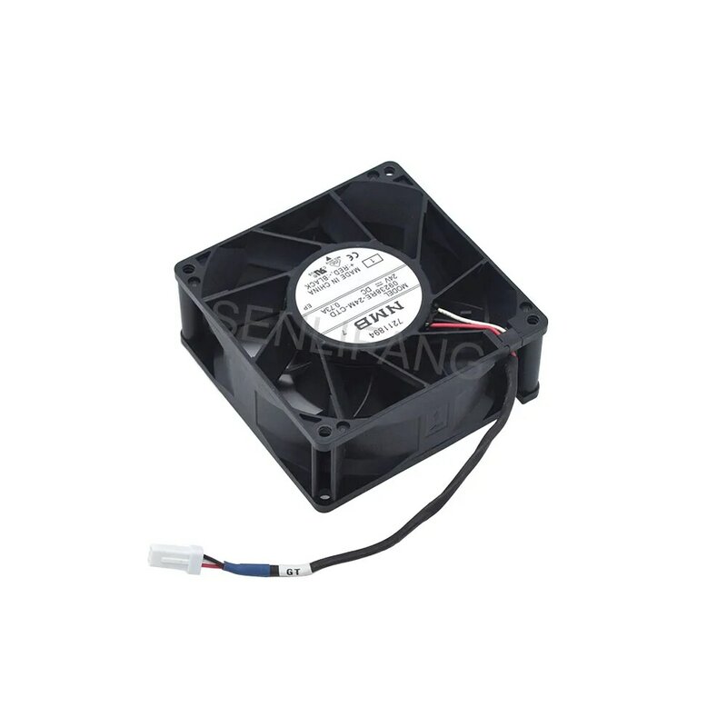 Ventilador do equipamento do conversor de frequência, NMB Server Cooler, 09238RE-24M-CTD, 24V, 0.73A, 3 pinos, 92x92x38mm, Novo
