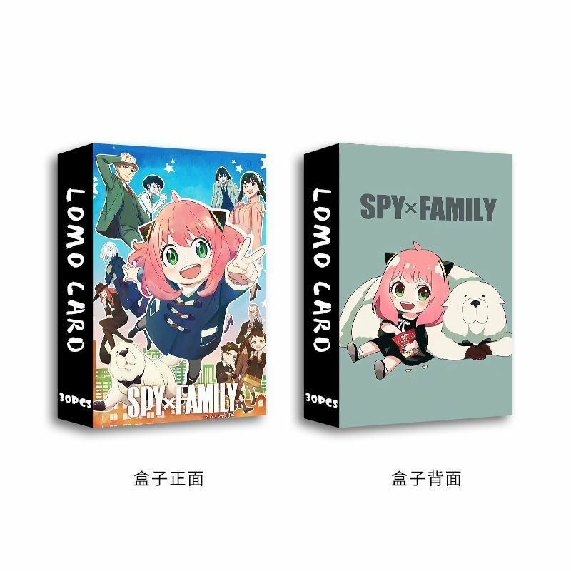 SPYFA× Família Anime Japonês Lomo Card, Jogo com Cartões Postais, Cartões Postais, Fan Collection, Boys Toy Gift, 1 Pacote, 30Pcs, 1 Pacote, 30Pcs