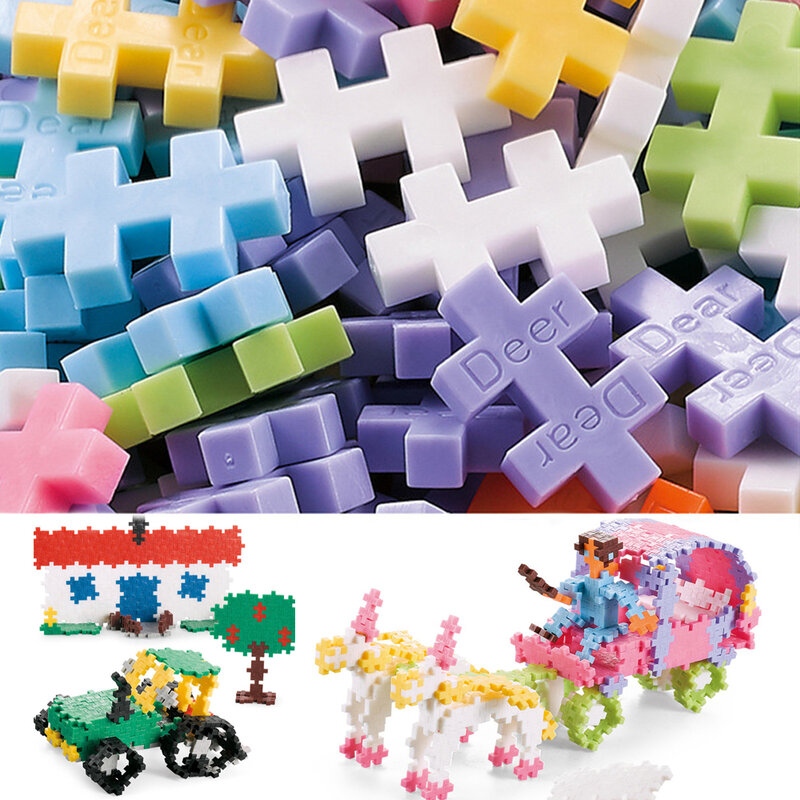500 stück DIY Kreative Bausteine Groß Plus Block Sets City Klassische Bricks Montage Pädagogisches Spielzeug für Kinder