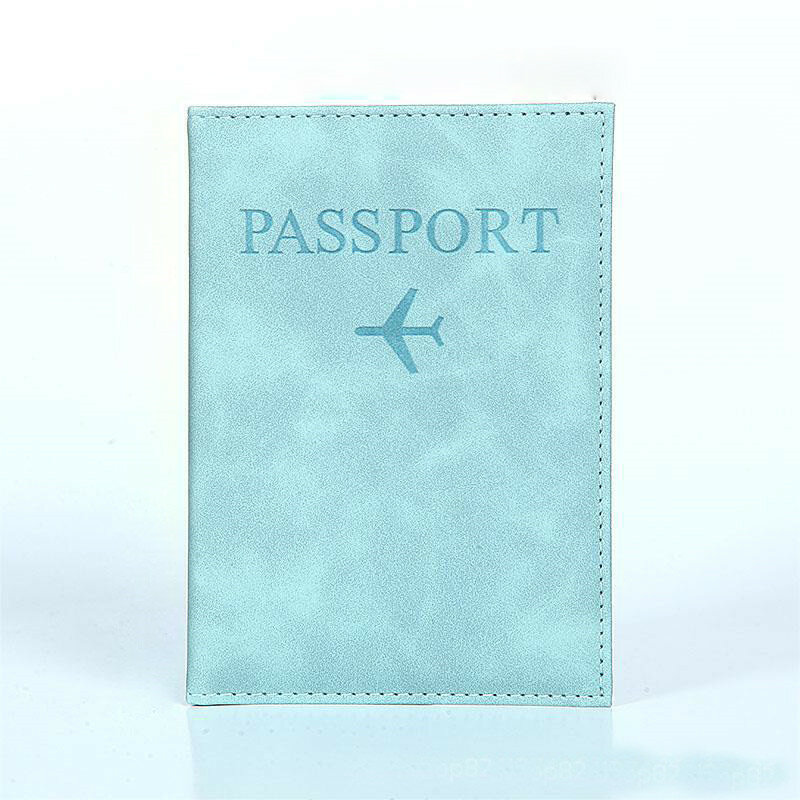 Frosting Passport Wallet Pu Leather Passport Cover Men Women Fashion Travel Passport Holder Case Wallet ID Bank Card Holders