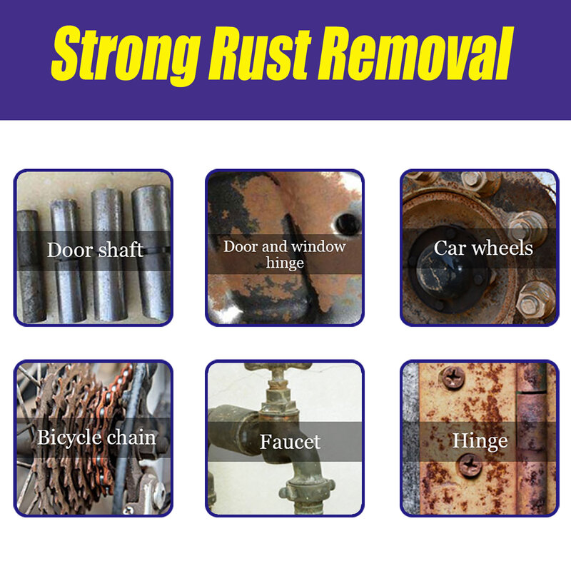 Metal Rust Remover Liquid For Stainless Steel 30ml Water-Based Primer Metal Surface Deruster Long Lasting Rust Stain Converter