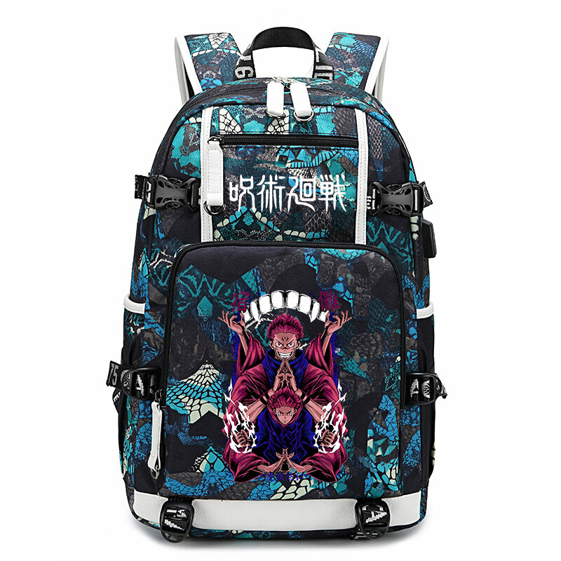 Студенческий школьный рюкзак с аниме-принтом юютсу кайсен, молодежный рюкзак