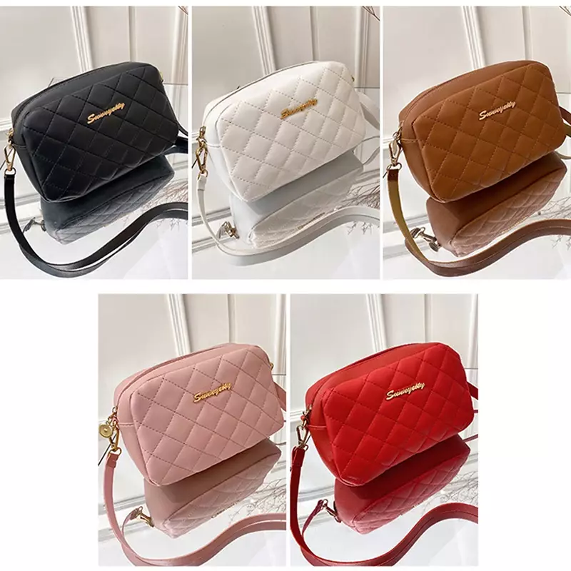 Fashion Ladies Crossbody Bags Luxury Tassel Small Messenger Bag For Women Lingge Embroidery Casual Female Shoulder Bag