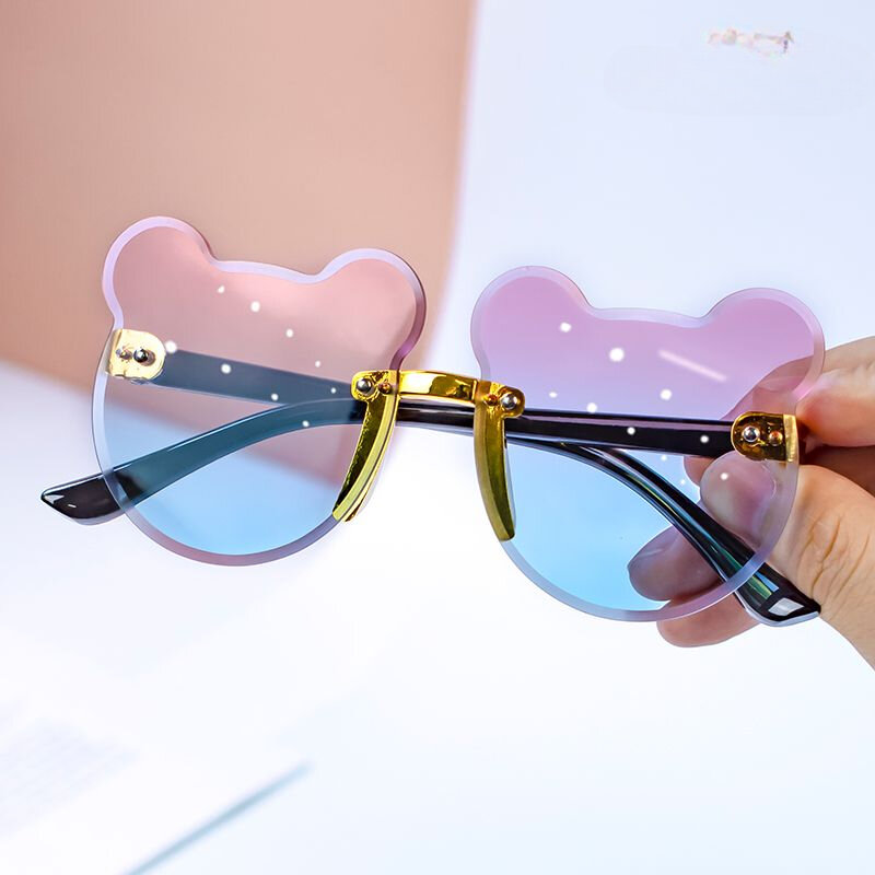 Children's Glasses Bear Baby Sunglasses Photo Props