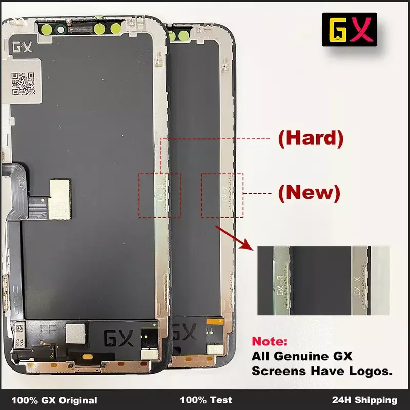 GX AMOLED 아이폰 XS 디스플레이 XSMAX XR 11 OLED용 최고 GX 단단한 OLED 아이폰 X용 LCD 화면 AMOLED 디지털화 조립 교체