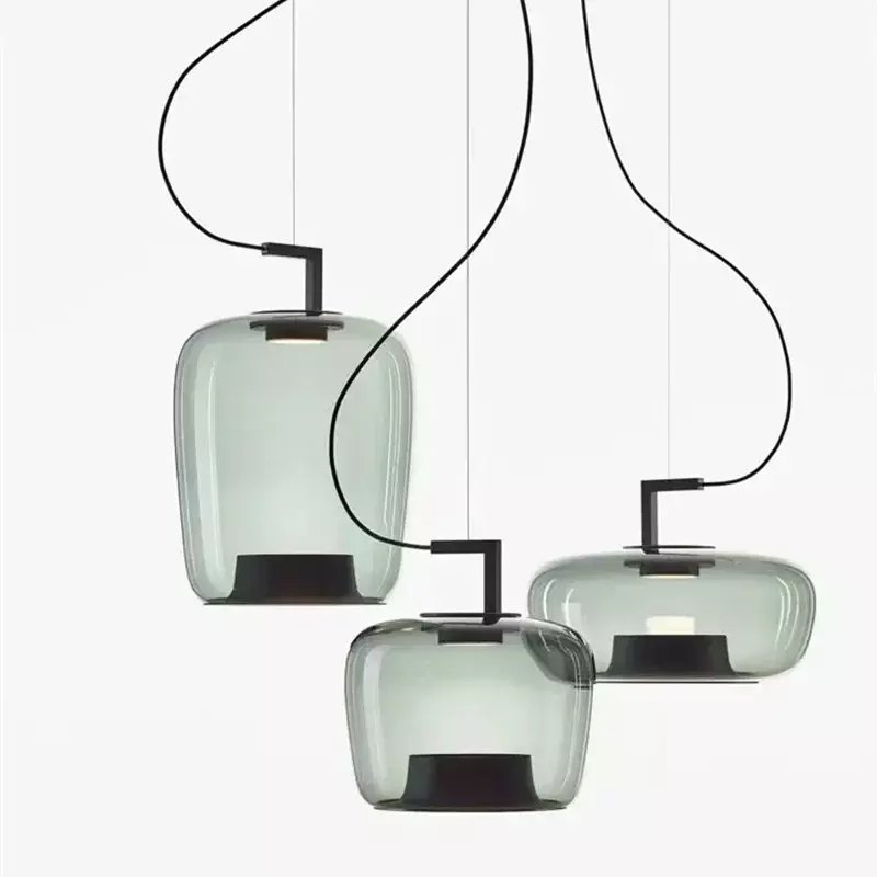 Подвесная лампа в скандинавском стиле, креативное искусственное стекло для гостиной, спальни, прикроватного столика, украшение для дома