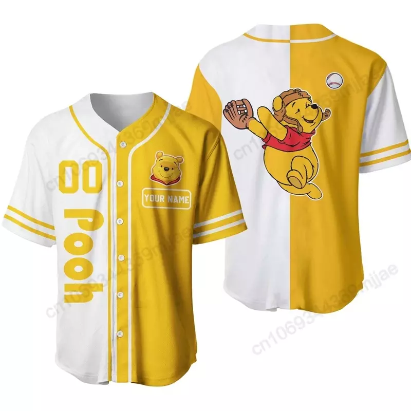 Baseball Shirt 2000s Clothes Y2k Tops Women Button Casual Clothing Korean Fashion Woman Blouse 2023 Men T-shirt for Girls Yk2
