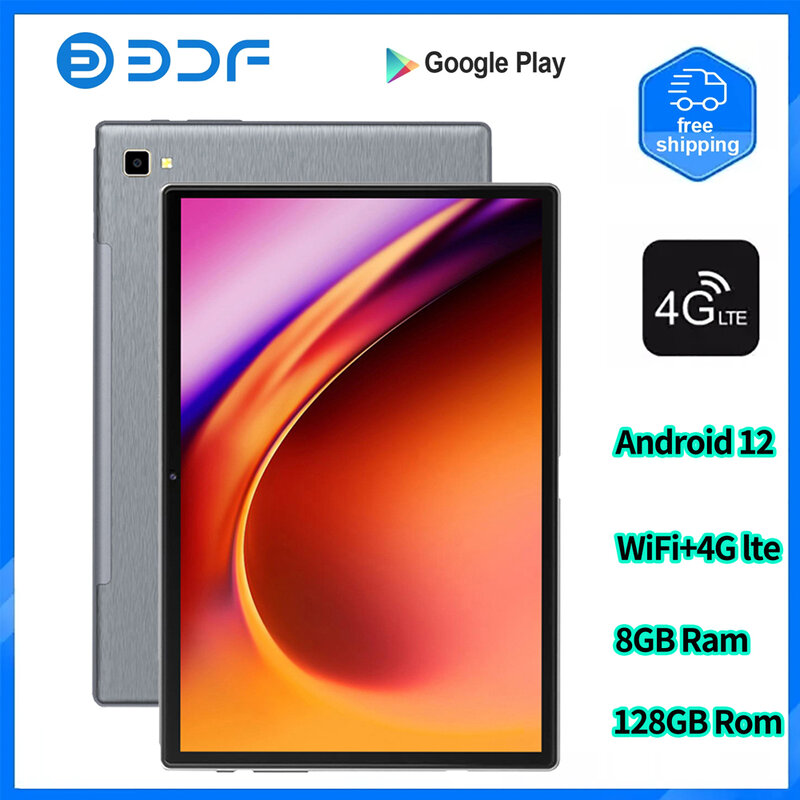Tableta de 10,1 pulgadas con Android 12, Tablet de 8GB + 128GB, 4G, llamada de teléfono, Pc inteligente, Android, teléfono, tableta Android, bolígrafo táctil