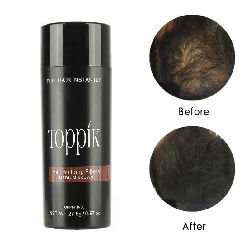 Toppik Hair Fibers Keratin Thickening Spray Hair Building Fiber Poudre 27.5g Instant Regrowth Powders Better Hair Loss Concealer