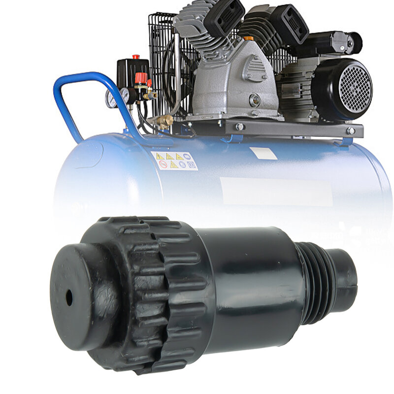 Kompresor udara colokan minyak hitam, alat aksesori pompa udara, topi ventilasi 55.6mm/9mm/15.5mm untuk kompresor udara