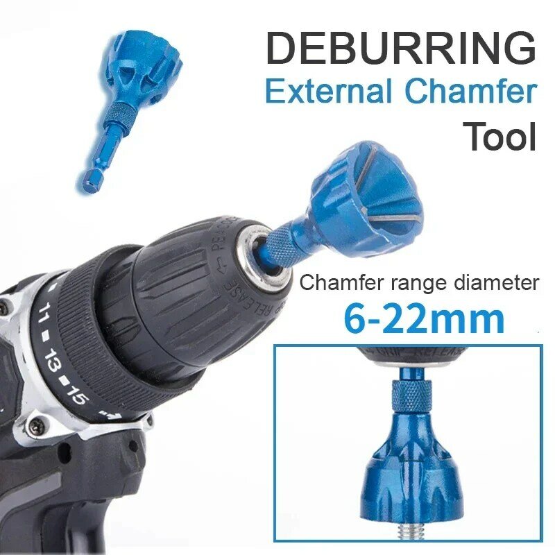 Tungsten Steel Deburring Chamfer Drill Bit Deburring External Chamfer Tool Remove Burr for Repair Bolt Thread Drilling Tool