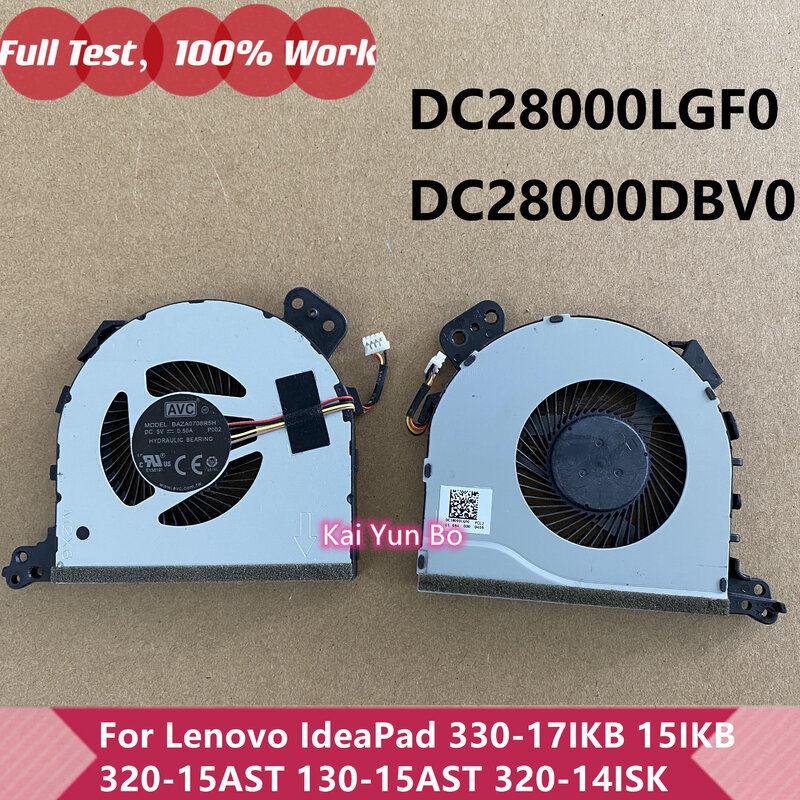 Original-Laptop-CPU-Lüfter für Lenovo Ideapad 330-17ikb 330-17 330-15 330-14 330-15ikb 320-14isk dc28000dbv0 dc28000lgf0