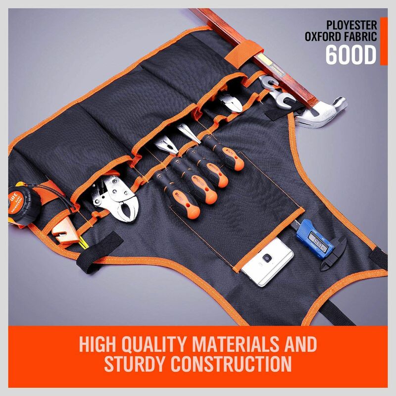 Work Apron tool 16 Tool Pockets tool belt Adjustable vest Tool Apron for work apron and women work apron with waterproof apron