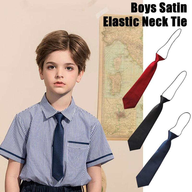 Clip-on Tie Security Ties Children Color Tie Simple School Stage Boys Girls Tie Party Slim Student Fit Performance Wedding T2O0