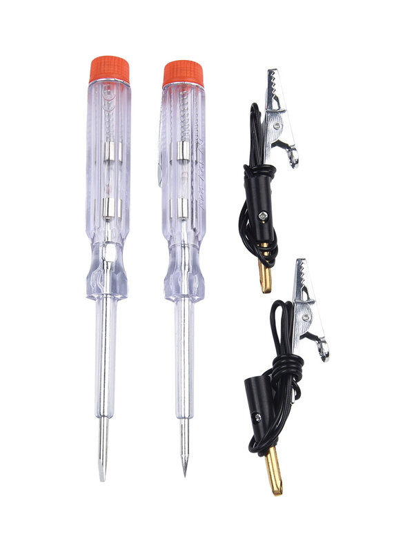 High Quality Car Motorcycle Circuit Voltage Tester Fuses And Light Sockets Test Pen DC 6V-24V Cable And Clip Circuit Tester