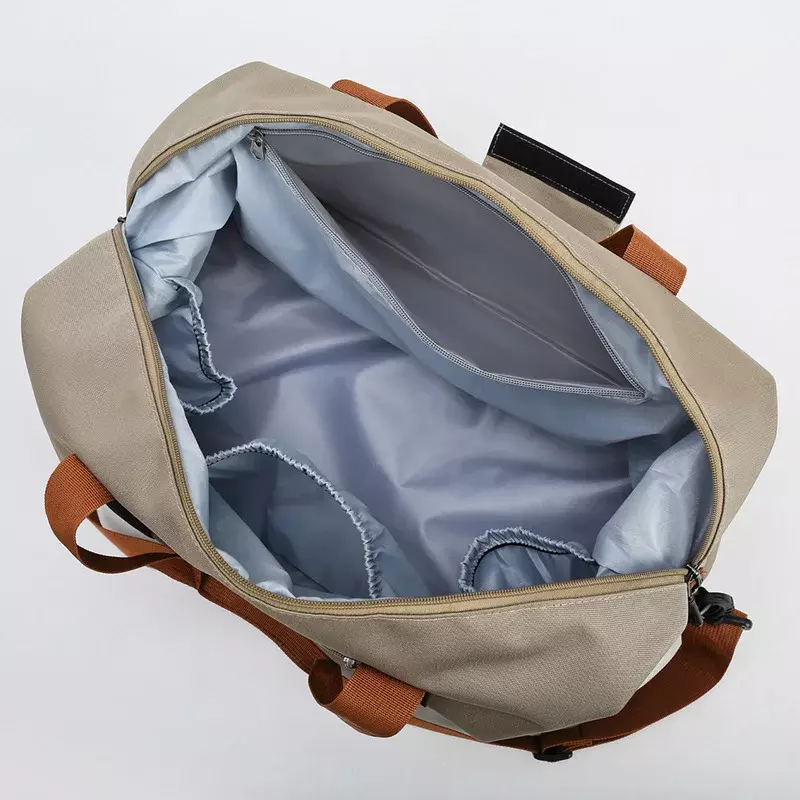 Unisex Grande Capacidade Travel Tote Bags, Mulheres Canvas Handbag, Homens Sports Shoulder Bag, Duffle Bag impermeável, Dobrável, Unisex