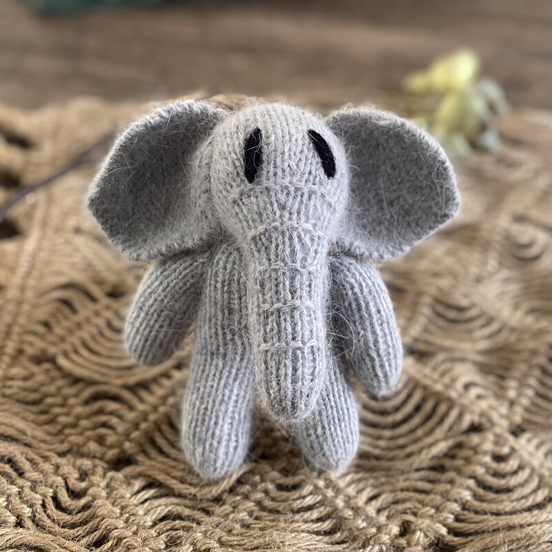Accessoires de studio photo pour nouveau-né, poupée apaisante, éléphant mignon