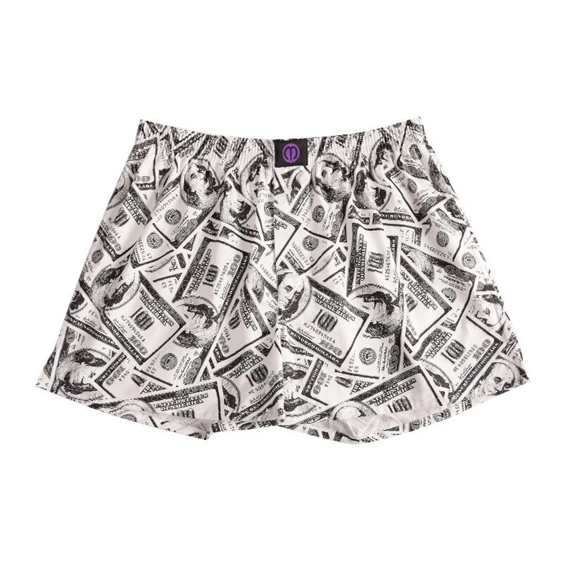 Geld höschen aus reiner Baumwolle für Männer und Frauen Muster bequeme atmungsaktive Shorts für die Freizeit zu Hause