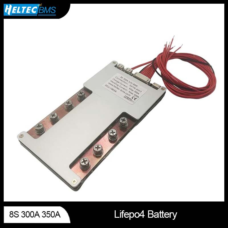 Heltecbms bms 8s 300a/bms 8s 24v lifepo4 300a 350a para paquete de batería lifepo4 24v 6000W inversor bms energy stoarge system