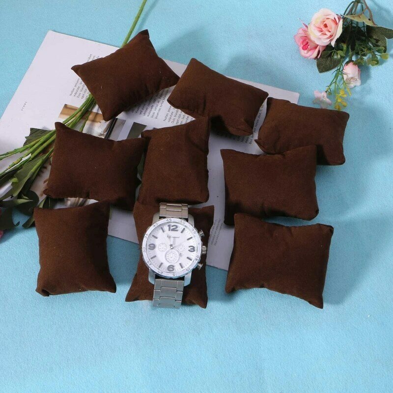 10 peças high-end relógio travesseiro pequeno travesseiro núcleo plug algodão pequeno travesseiro saco atacado pulseira exibição