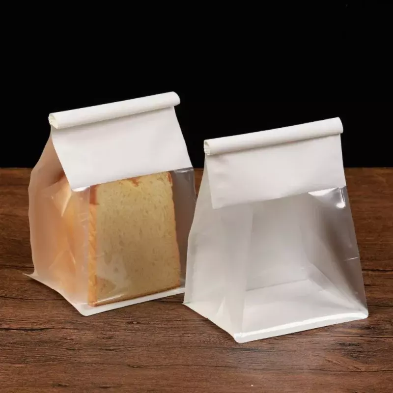 Caja de ventana de PVC de papel Kraft para dulces, embalaje de pastelería con plástico, calidad de producto personalizado