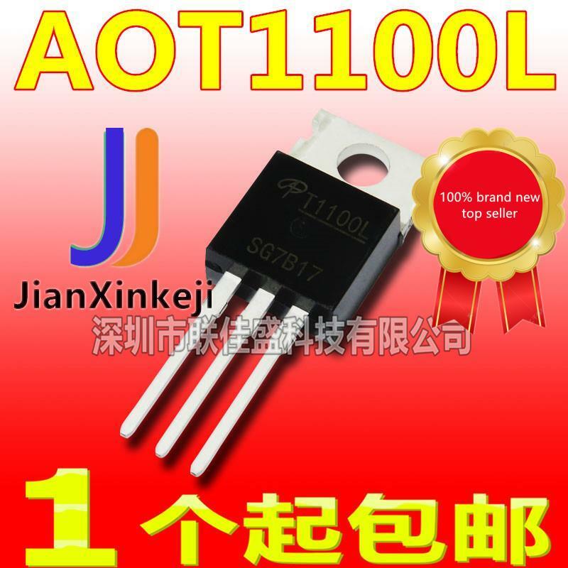 10pcs 100% orginal new  in stock AOT1100L field effect MOS tube N channel 100V 130A TO-220 T1100L