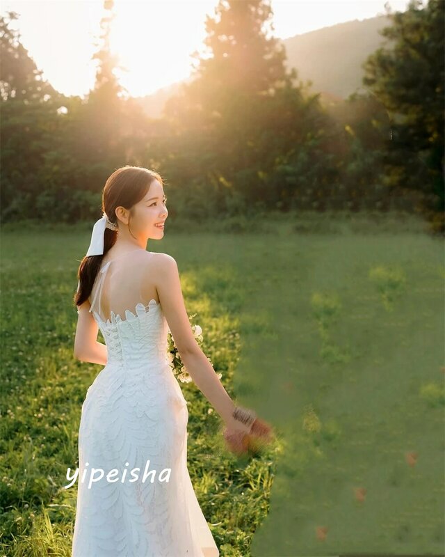 Ball Prom Dress Korea Elegant High Quality Jewel A-line Party Dresses Floor Length Skirts Charmeuse Evening